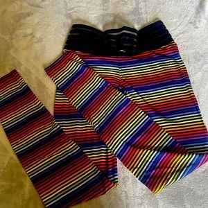 Never worn rainbow cute Booty lounge legging